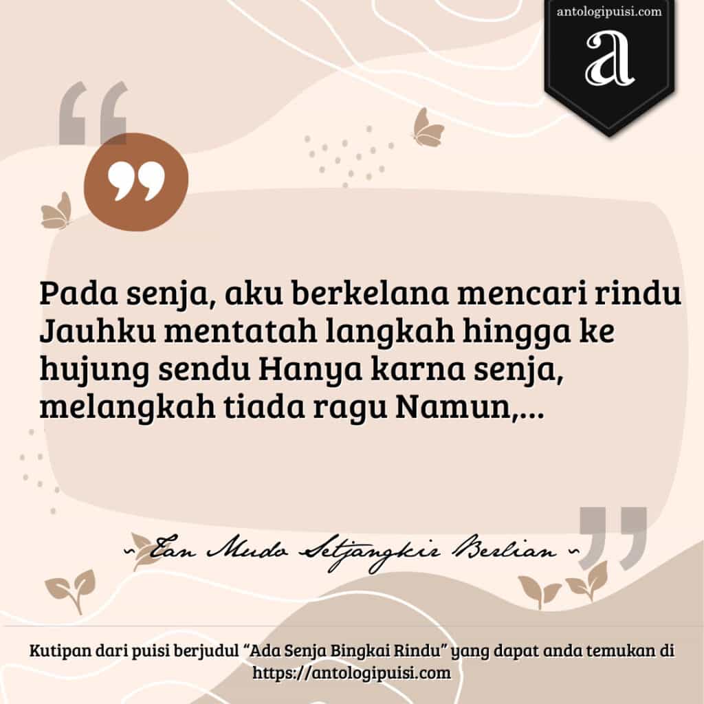 Frida Rindu Puisi Frida Ayu Mandana Berjudul Kumerindu 5 Bait 23 Baris