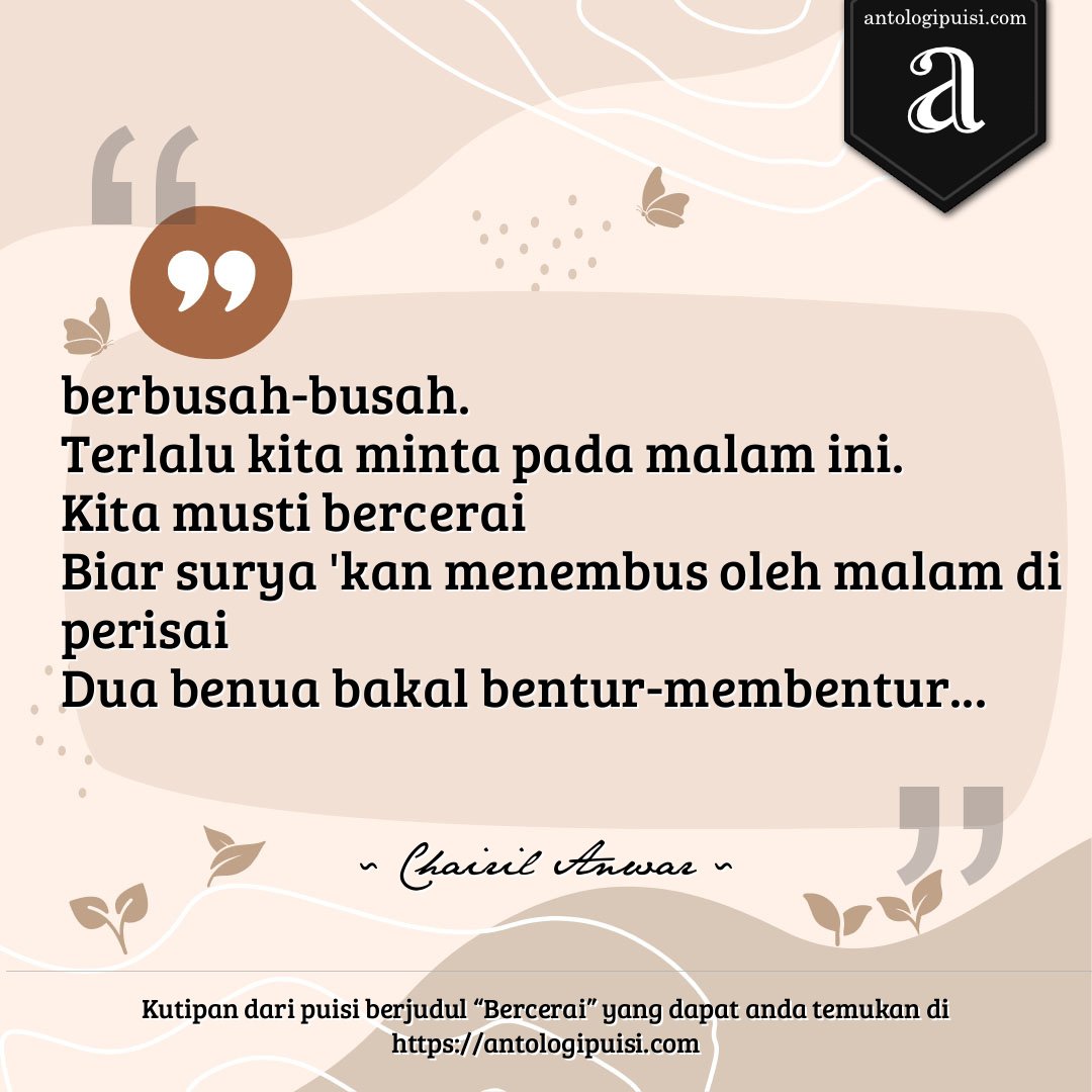 Kata-kata Chairil Anwar