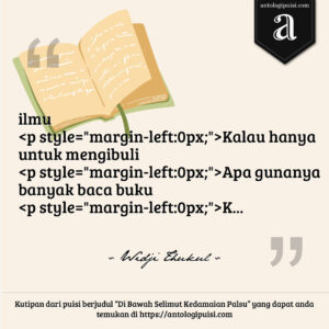 Di Bawah Selimut Kedamaian Palsu