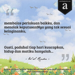 Makna Sebuah Titipan