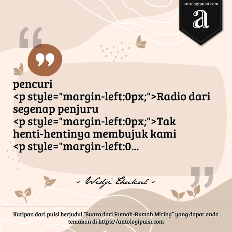 Suara dari Rumah-Rumah Miring