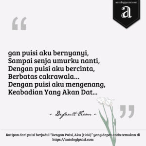Dengan Puisi, Aku (1966)