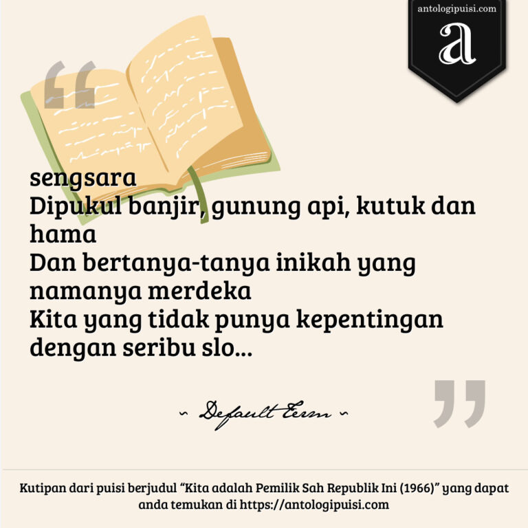 Kita adalah Pemilik Sah Republik Ini (1966)