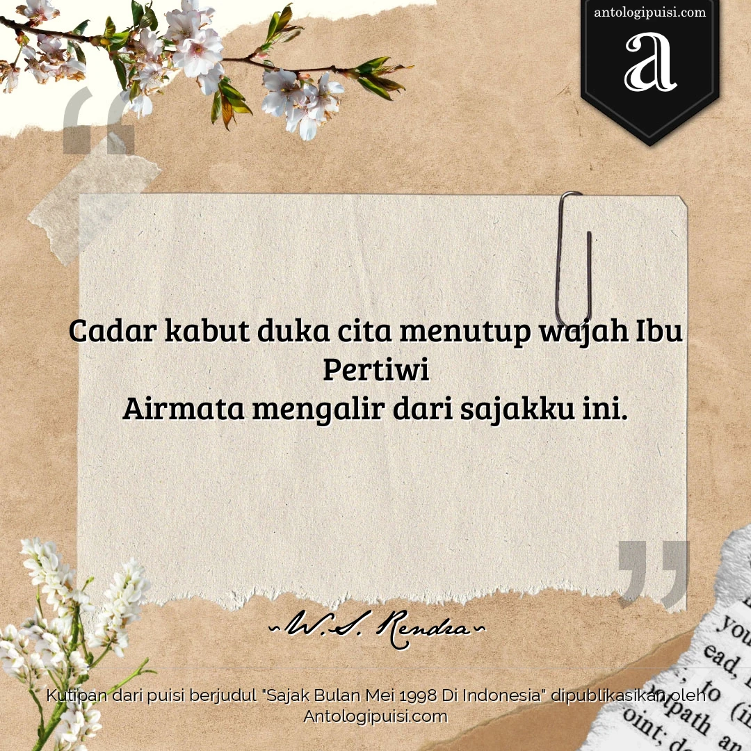 Sajak Bulan Mei 1998 Di Indonesia